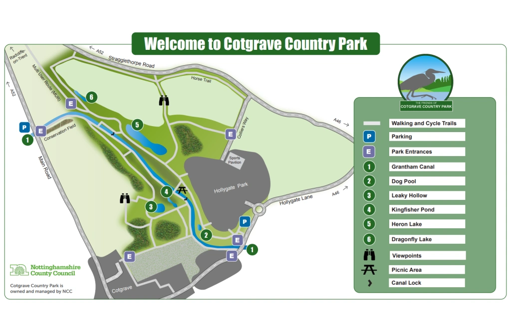 A map of the park