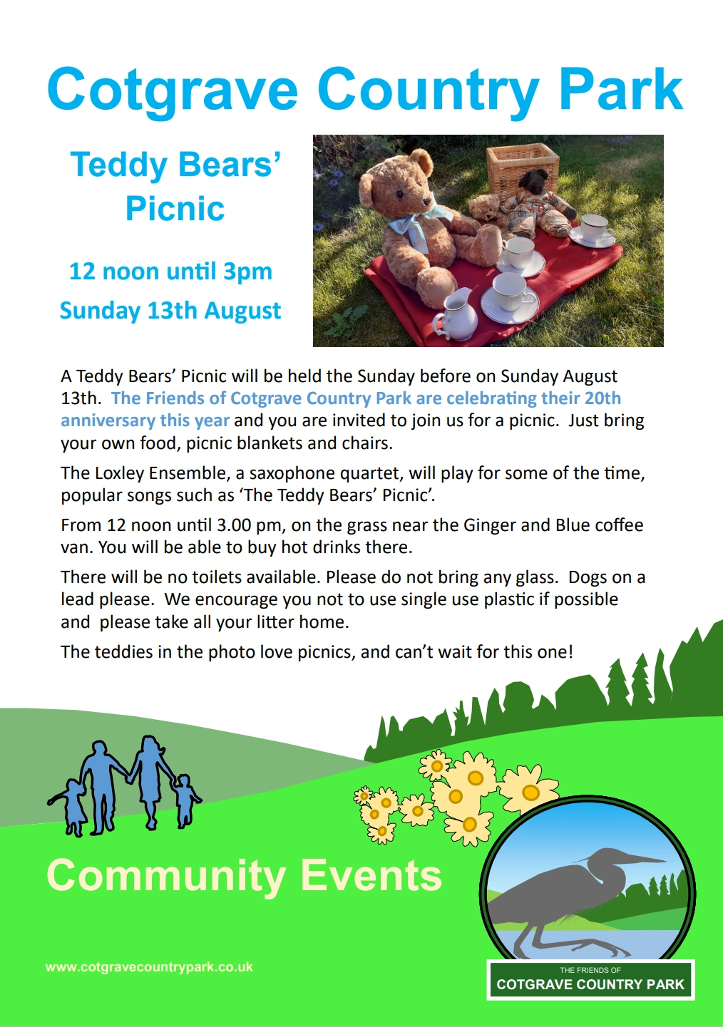 Poster advertising the Teddy Bears' Picnic