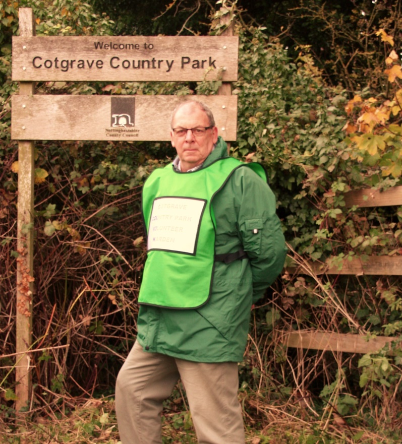 Volunteer warden and former chairperson Harry enjoying the park